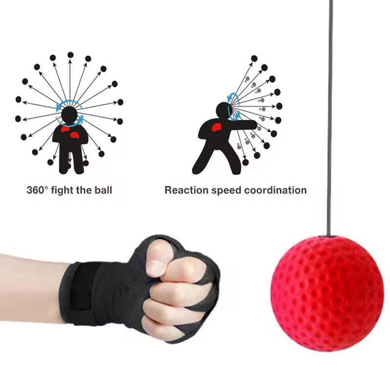 Speed Ball Head-Mounted Punch Training Apparatus - Enhance Your Hand-Eye Coordination for MMA and Fitness!