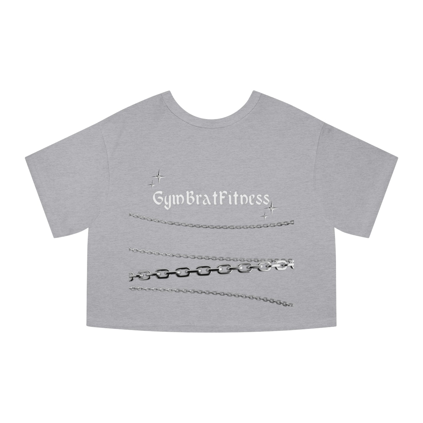 GYMBRAT| Champion Crop Tee with Chains |New Me Collection