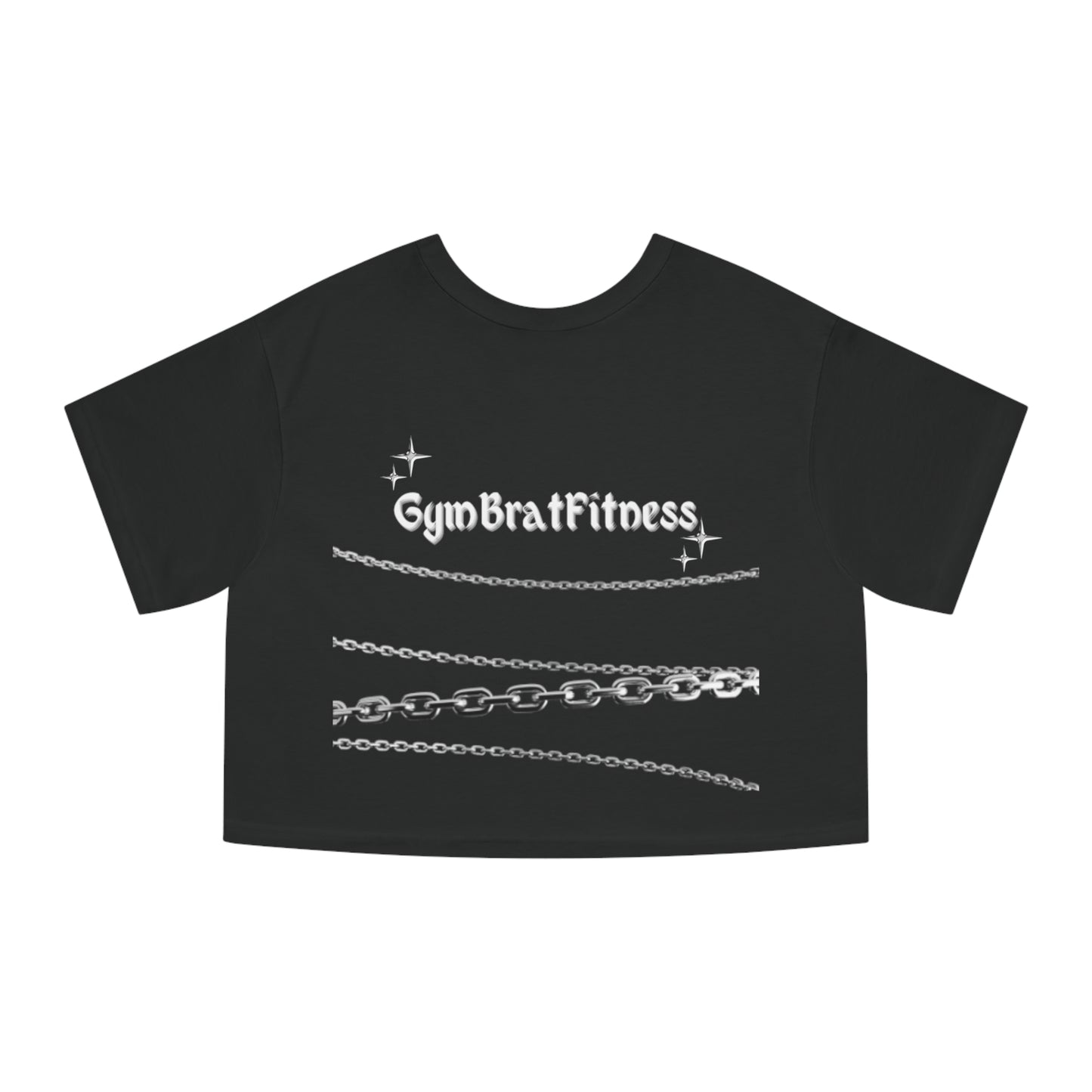 GYMBRAT| Champion Crop Tee with Chains |New Me Collection