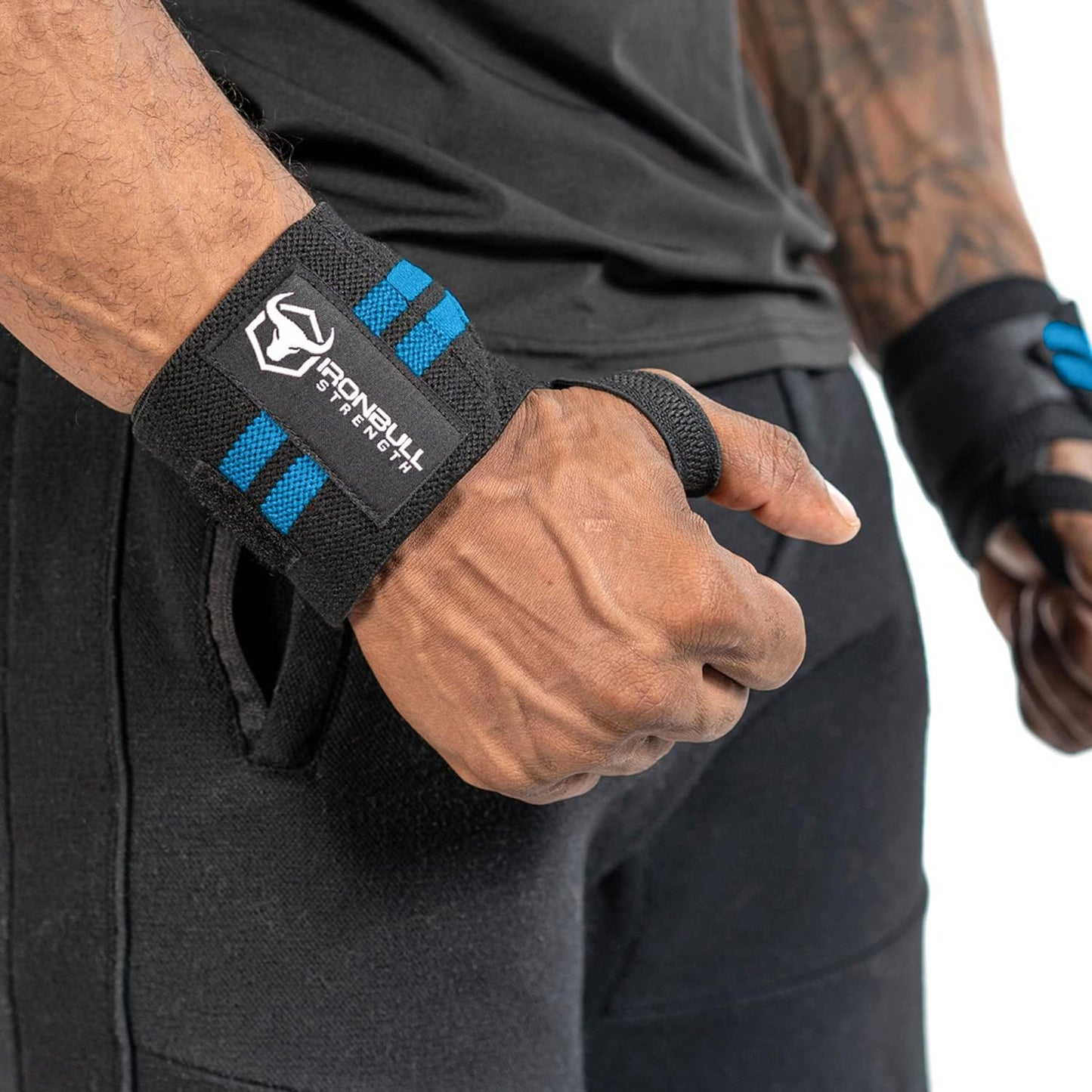 Wrist Wraps for Weightlifting (USPA & IPL Approved) - 18” Premium Quality Wrist Straps for Weightlifting - Weight Lifting Wrist Wraps with Thumb Loop for Lifting Weights, Curls & Dips - for Bench, Powerlifting & Weight Training