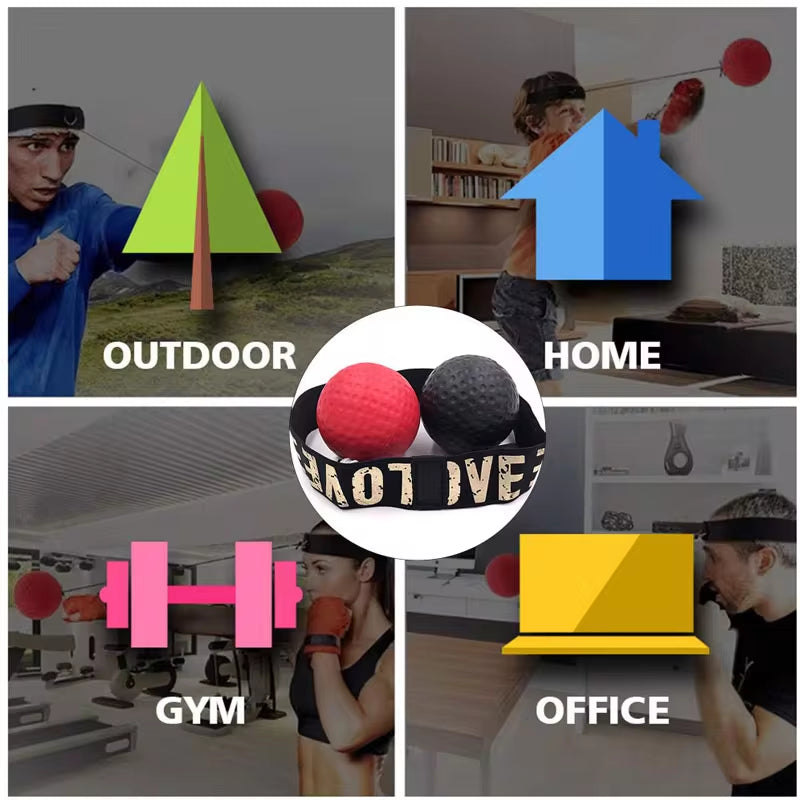 Speed Ball Head-Mounted Punch Training Apparatus - Enhance Your Hand-Eye Coordination for MMA and Fitness!
