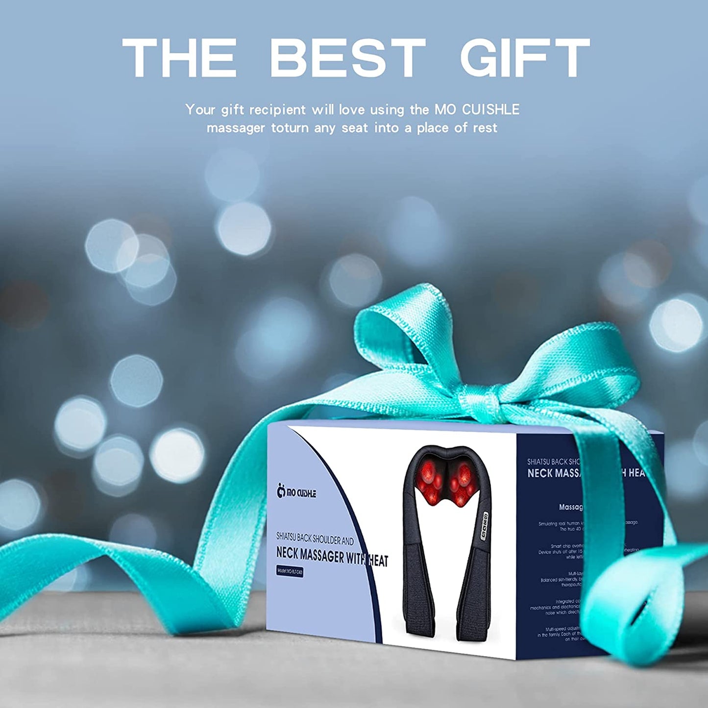 Neck Massager, Back Massager with Heat, Shoulder Massager for Neck Pain Back Pain Relief, Gifts for Thank You & Appreciation, Birthday, Relatives & Family