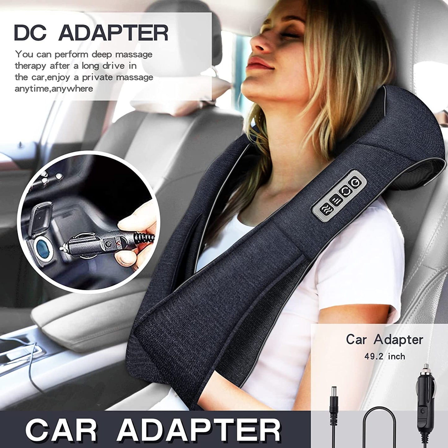 Neck Massager, Back Massager with Heat, Shoulder Massager for Neck Pain Back Pain Relief, Gifts for Thank You & Appreciation, Birthday, Relatives & Family
