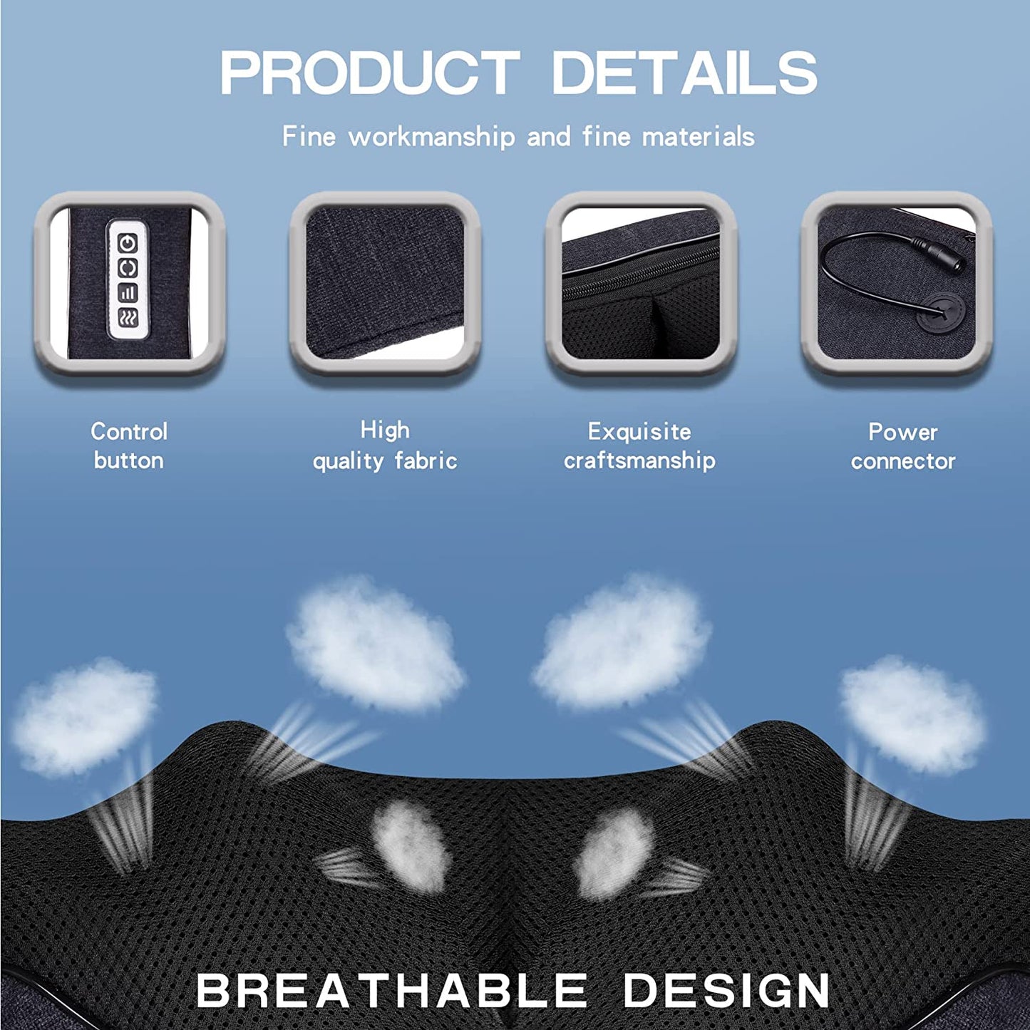 Neck Massager, Back Massager with Heat, Shoulder Massager for Neck Pain Back Pain Relief, Gifts for Thank You & Appreciation, Birthday, Relatives & Family