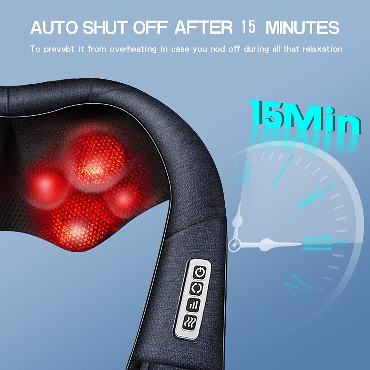 Neck Massager, Back Massager with Heat, Shoulder Massager for Neck Pain Back Pain Relief, Gifts for Thank You & Appreciation, Birthday, Relatives & Family