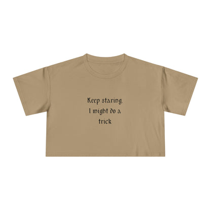 GYMBRAT | Crop Tee | Keep Staring