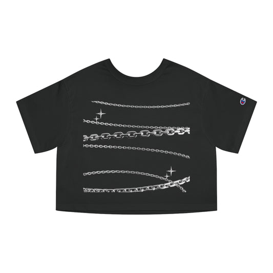 GYMBRAT| Champion Crop Tee with Chains |New Me Collection