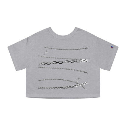 GYMBRAT| Champion Crop Tee with Chains |New Me Collection