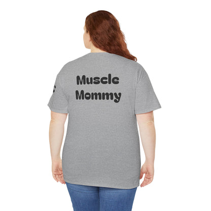 Muscle Mommy Pump Cover Unisex Heavy Cotton Tee Shirt, Workout Comfort Fitness Gym Apparel, Exercise Clothing, Bodybuilder TShirt,