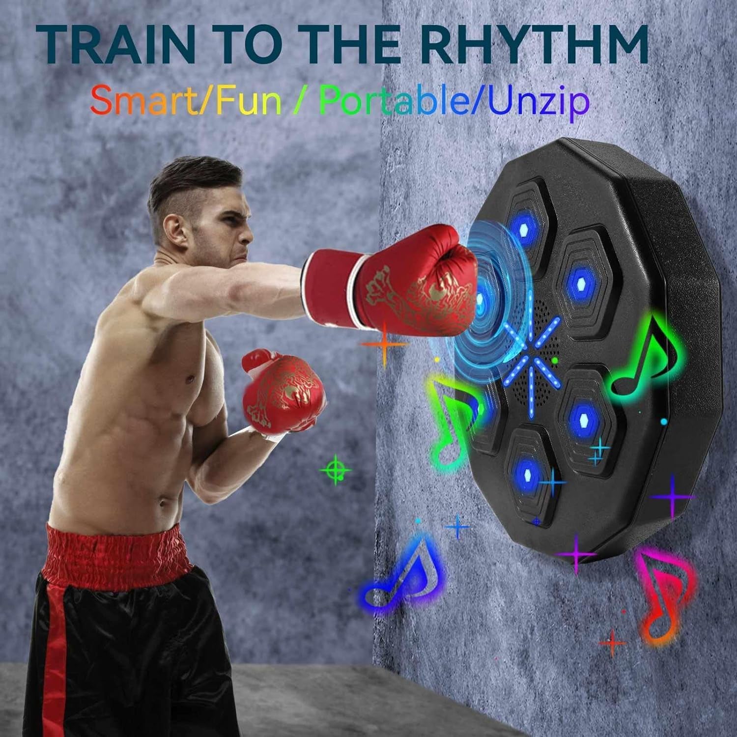 Electronic Boxing Machine With Music Intelligent Boxing Training Equipment