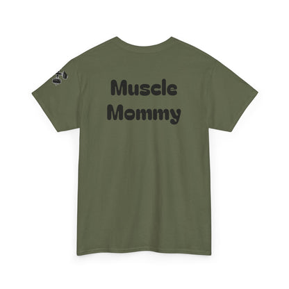 Muscle Mommy Pump Cover Unisex Heavy Cotton Tee Shirt, Workout Comfort Fitness Gym Apparel, Exercise Clothing, Bodybuilder TShirt,