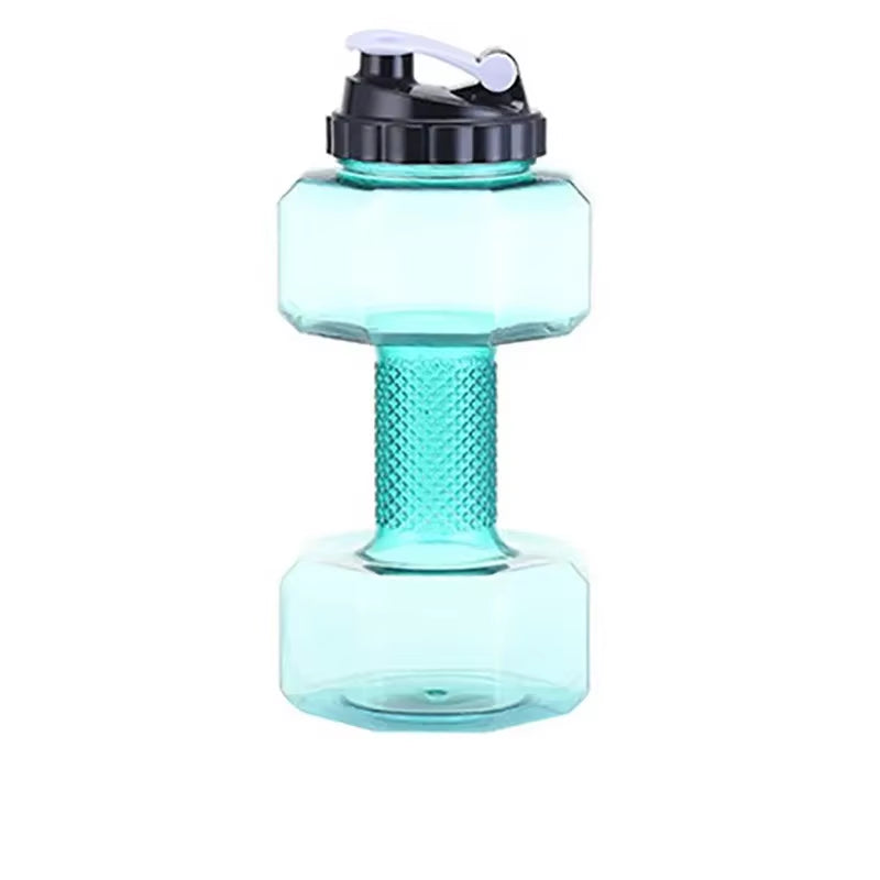 2.2L Dumbbell Shaped Sport Water Bottle Fitness Water Bottle Creative Water Drinking Bottle