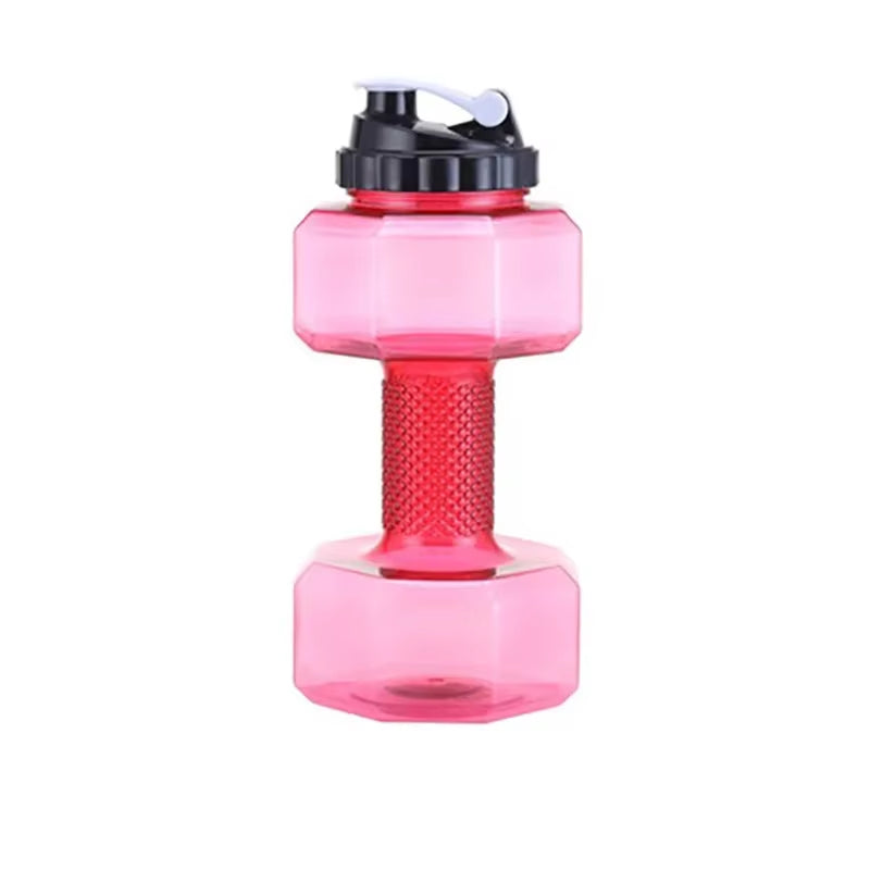 2.2L Dumbbell Shaped Sport Water Bottle Fitness Water Bottle Creative Water Drinking Bottle